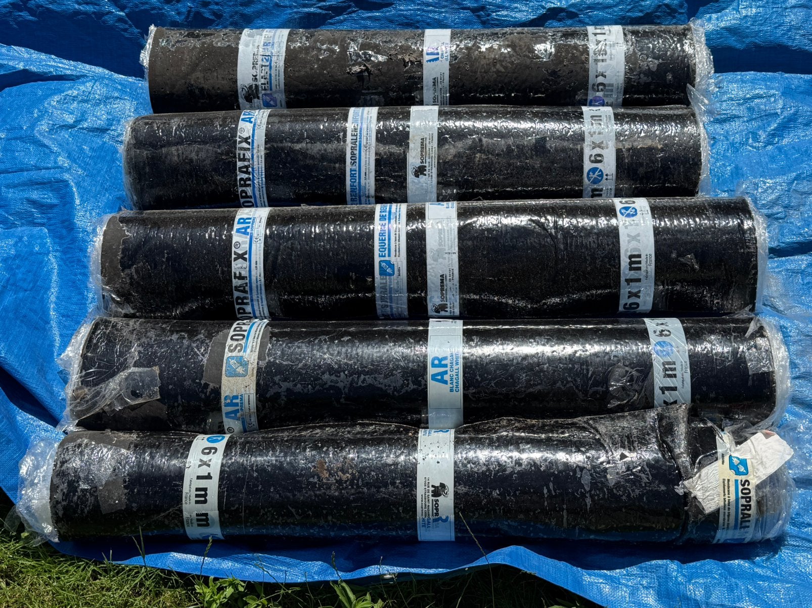 Nieuw Dakleer bitumen platdak afdak tuinhuis, Overige materialen, Soprema, Zwart, Nieuw