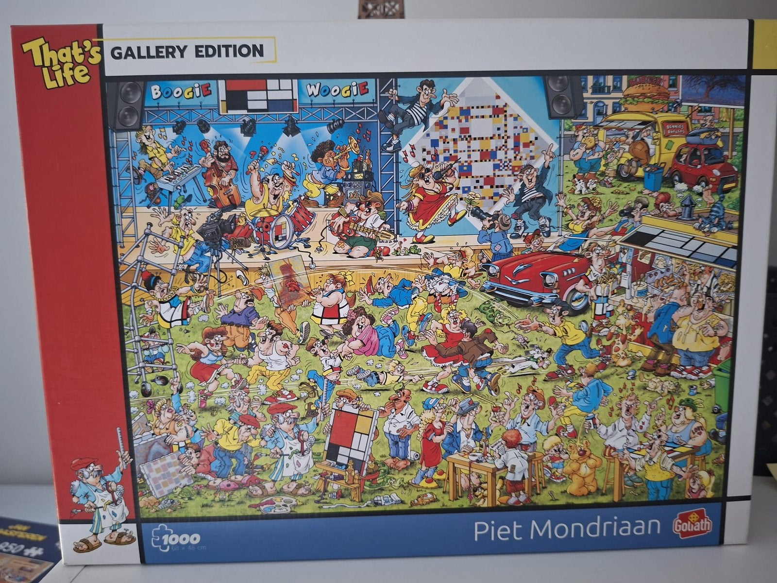 Puzzel that’s life piet mondriaan 1000 stukjes, Ophalen of Verzenden, 500 t/m 1500 stukjes, Zo goed als nieuw