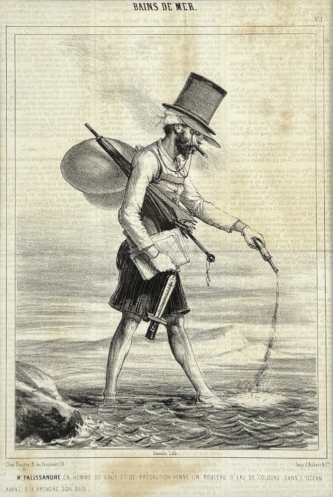 144. Litho, Amédée de Noé - Bains de Mer, ca.1860