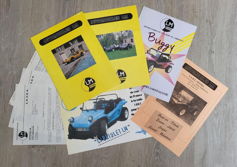 Folders LM Sovra Buggy LM 1 / LM 2 / Renault 5 cabrio LM 4, Ophalen of Verzenden, Zo goed als nieuw, Algemeen