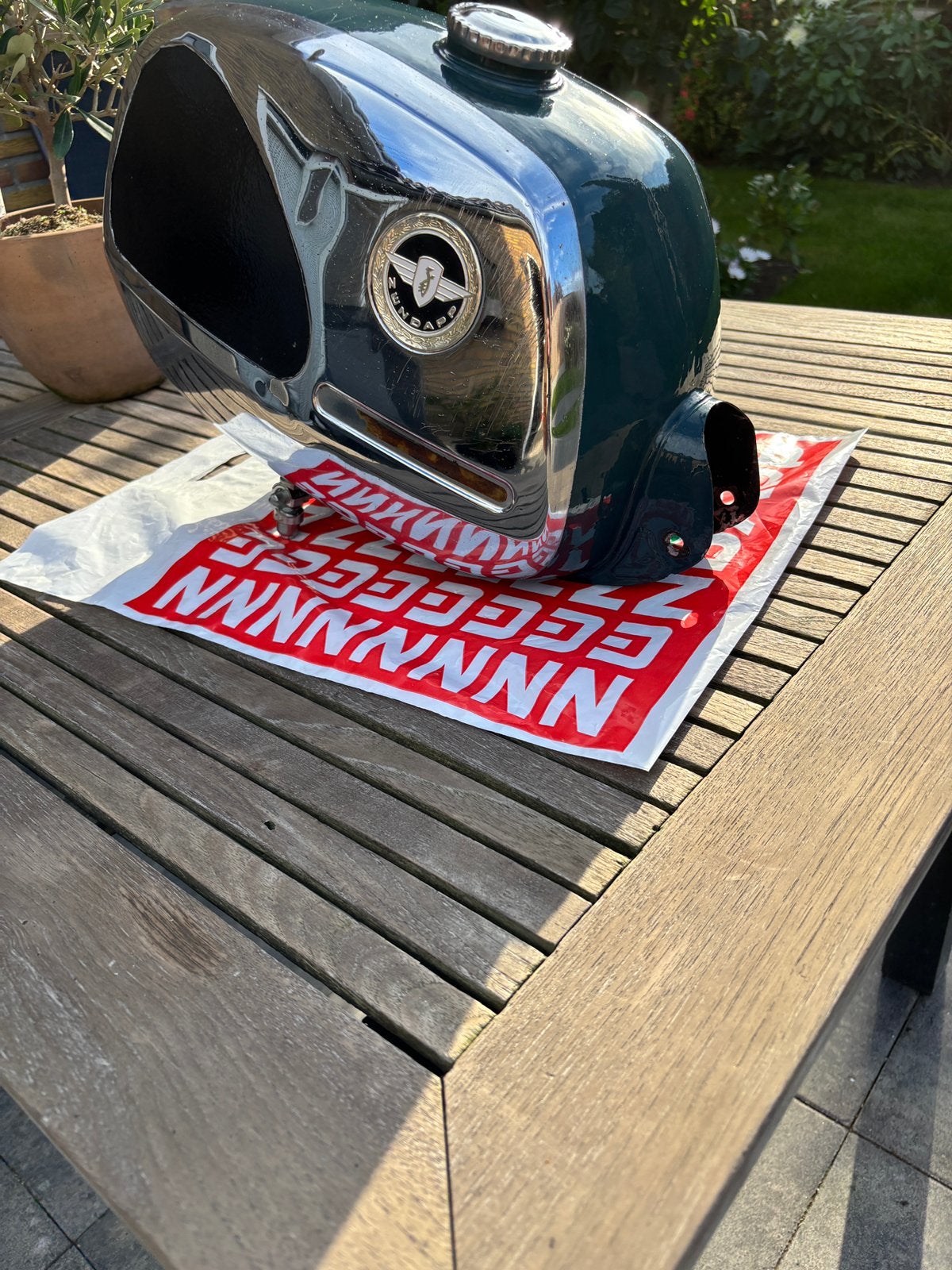Klote stotter  tank zundapp 517, Ophalen of Verzenden, Gebruikt, Tank