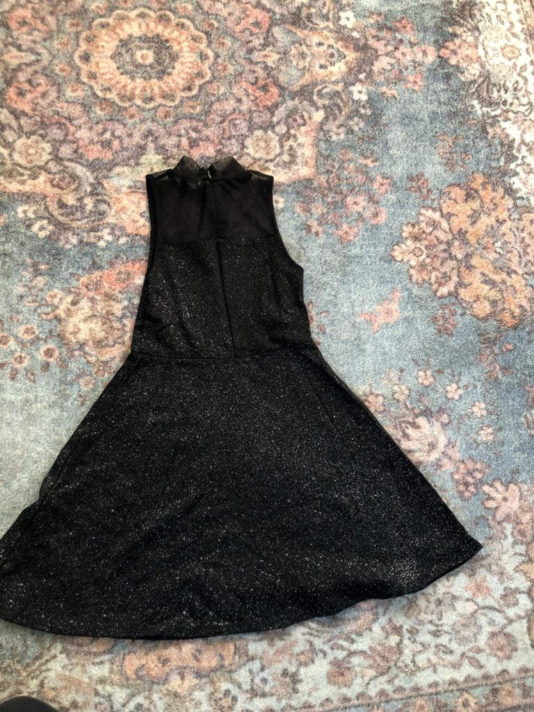 CoolCat feestjurk met glitter en doorschijnende top, Ophalen of Verzenden, Zo goed als nieuw, Meisje, Jurk of Rok