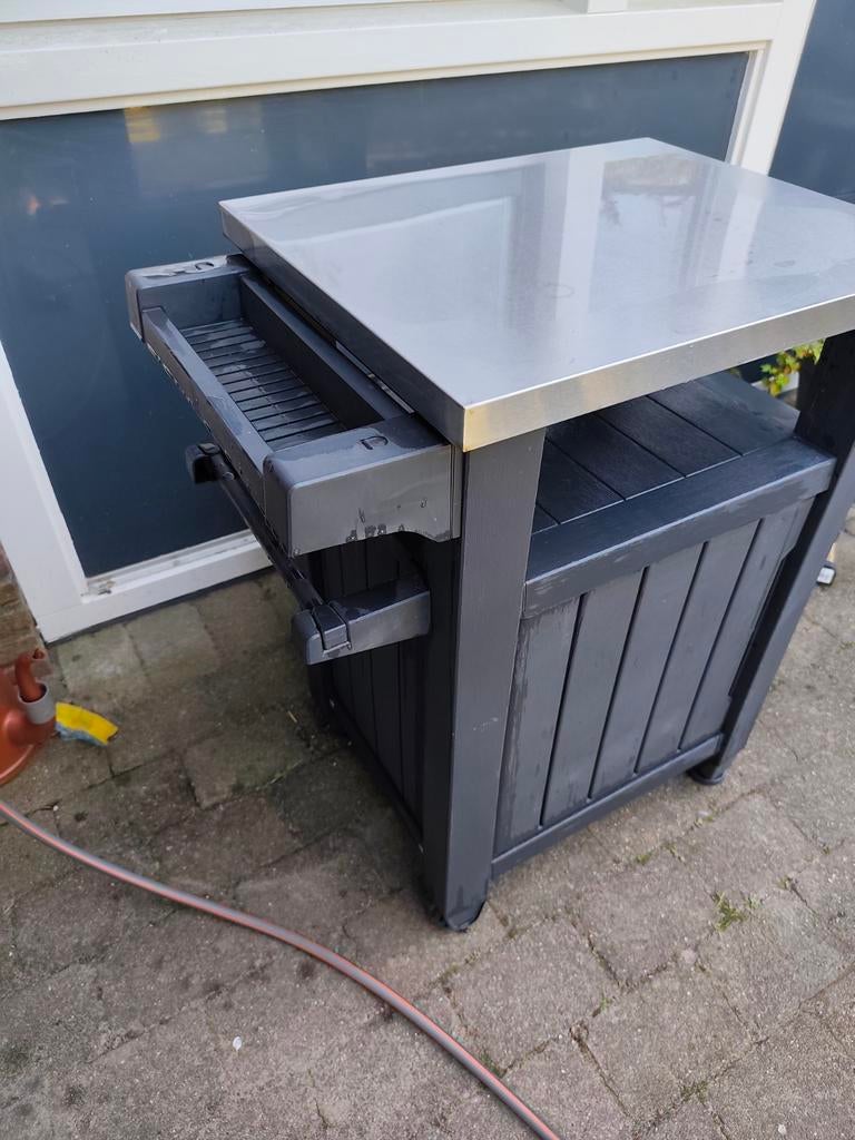GERESERVEERD Keter Unity buitenkeuken / BBQ tafel, Ophalen, Gebruikt, Keter