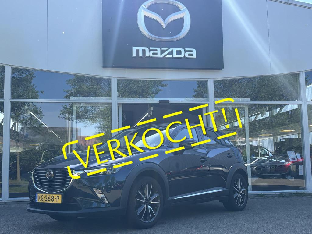 Mazda CX-3 2.0 SkyActiv-G 120 GT-M, Auto's, 4 cilinders, Blauw, Multifunctioneel stuurwiel, SUV of Terreinwagen