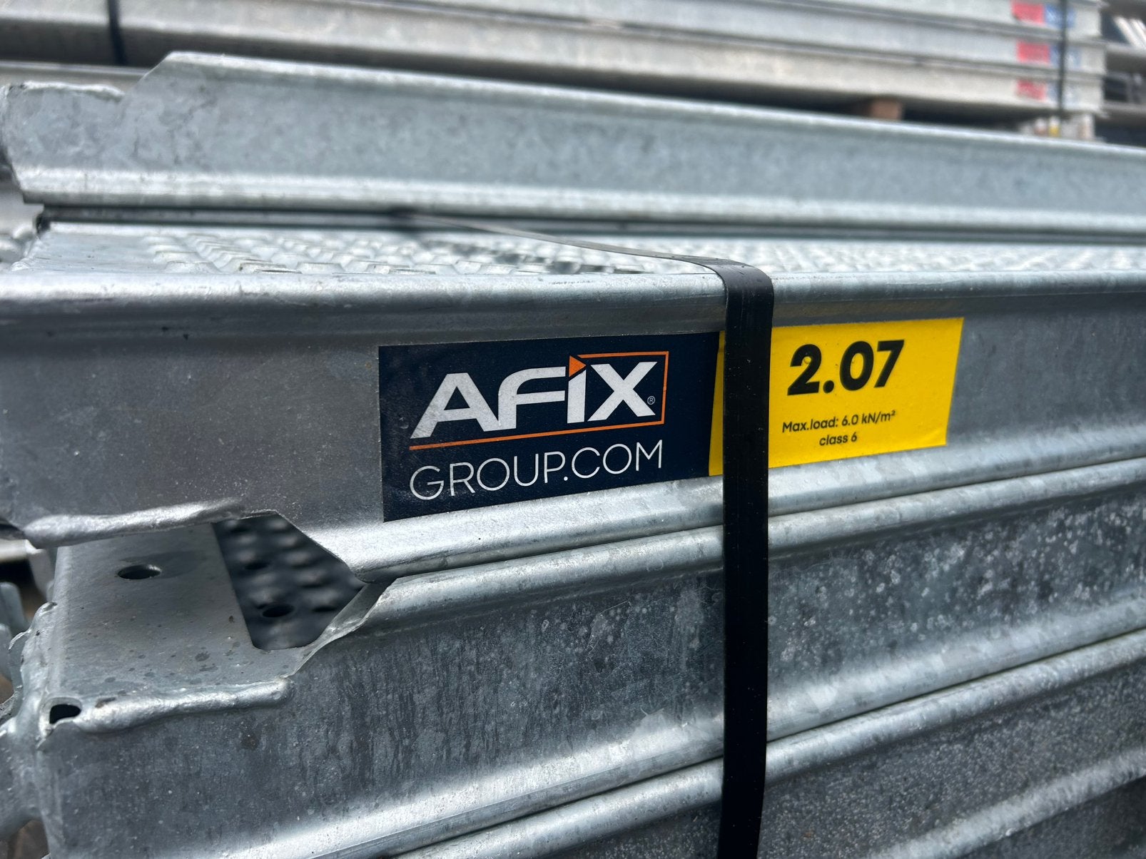 Afix stalen roostervloeren 2.07 U-oplegging (Nieuw), Doe-het-zelf en Verbouw, Ophalen, Gevelsteiger, 5 meter of hoger