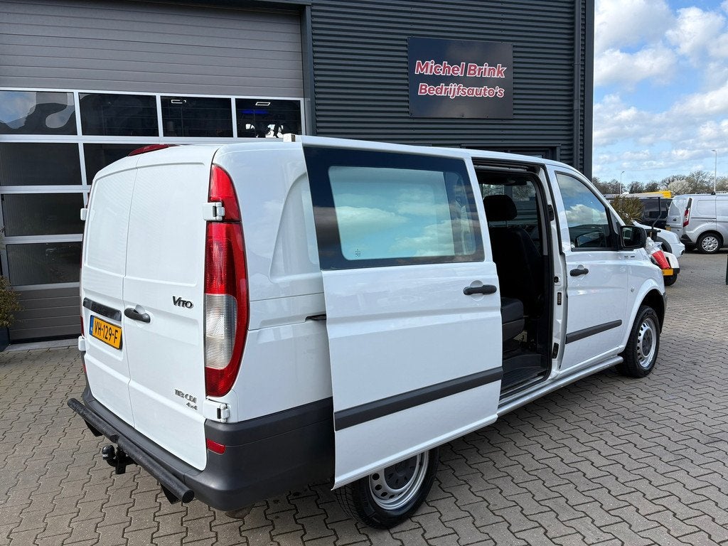 Mercedes-Benz Vito 113 CDI 320 Lang 4x4 Dubbele Cabine, Auto's, Bestelauto's, Automaat, Euro 5, Gebruikt, Zwart