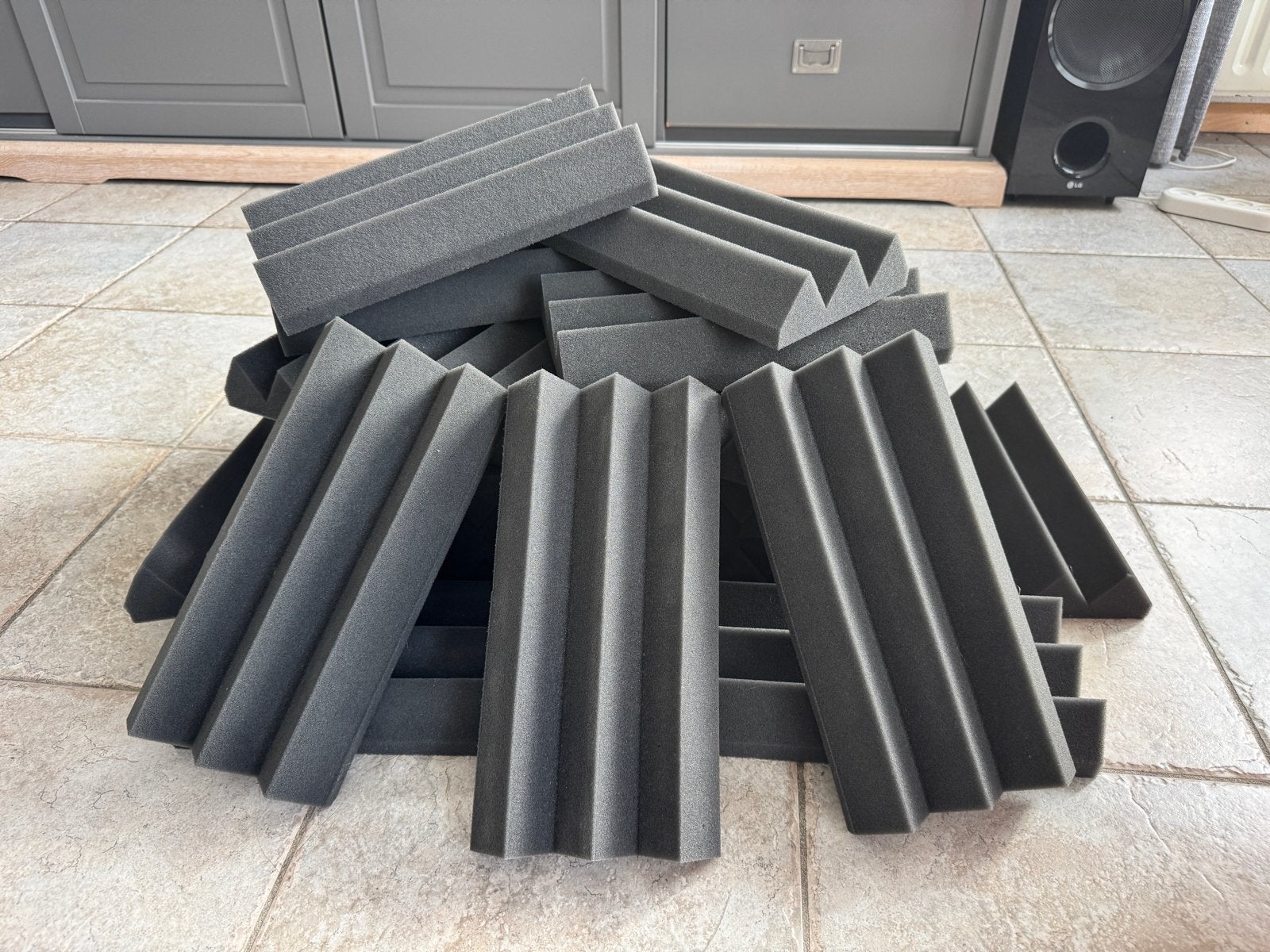 Akoestische schuimpanelen - 26 stuks, Ophalen of Verzenden, Gebruikt