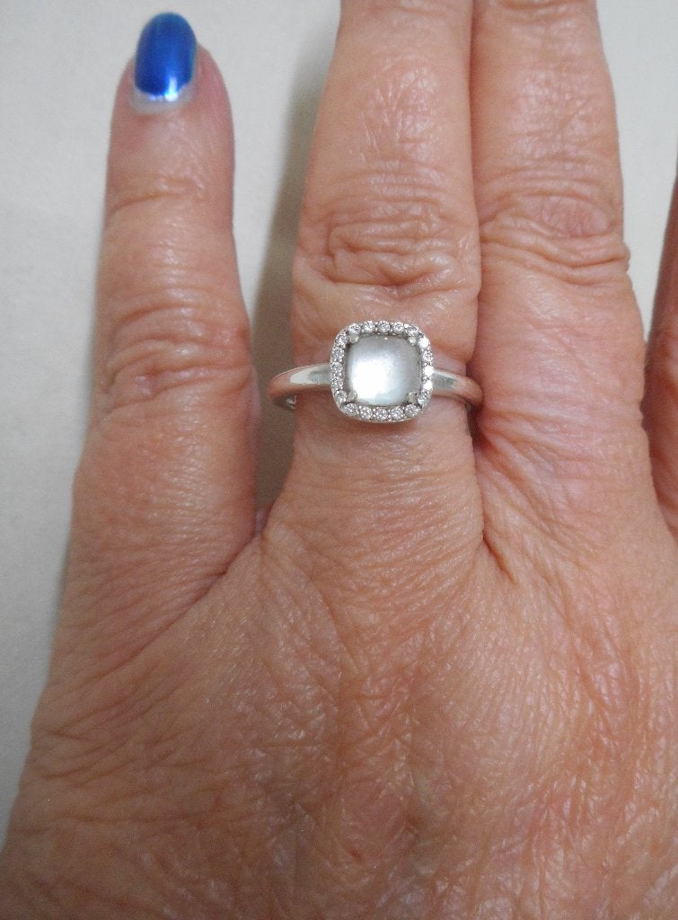 Zilveren Ti Sento ring maat 17.25 nr.1586, Gebruikt, Verzenden, 17 tot 18, Dame