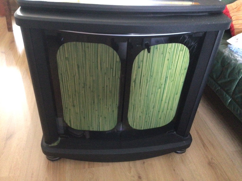 Televisiekast 70x55x70cm, Huis en Inrichting, Kasten | Televisiemeubels, Ophalen, Gebruikt, 50 tot 100 cm, Glas