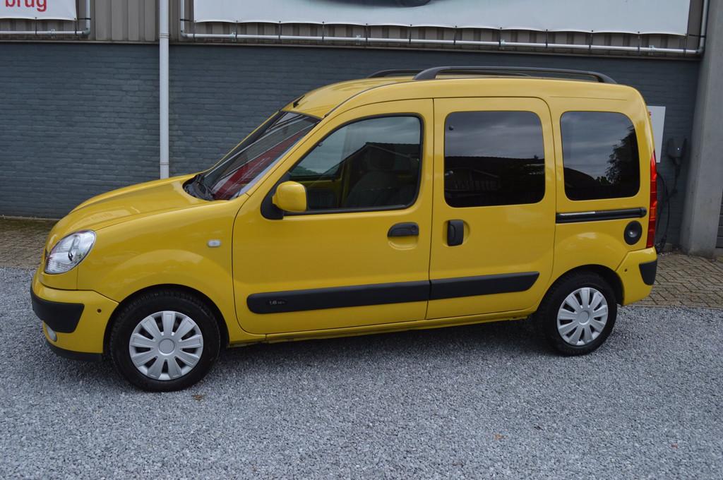 Renault Kangoo 1.6-16V Expression Automaat Airco Schuifdeur, Auto's, Stof, Gebruikt, 1095 kg, 49 €/maand