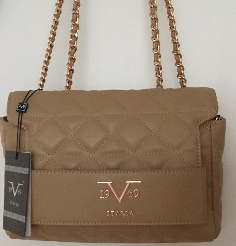 19V69 ITALIA GAIA GOLD van VERSACE tasje, Ophalen of Verzenden, Nieuw, Bruin, Schoudertasje