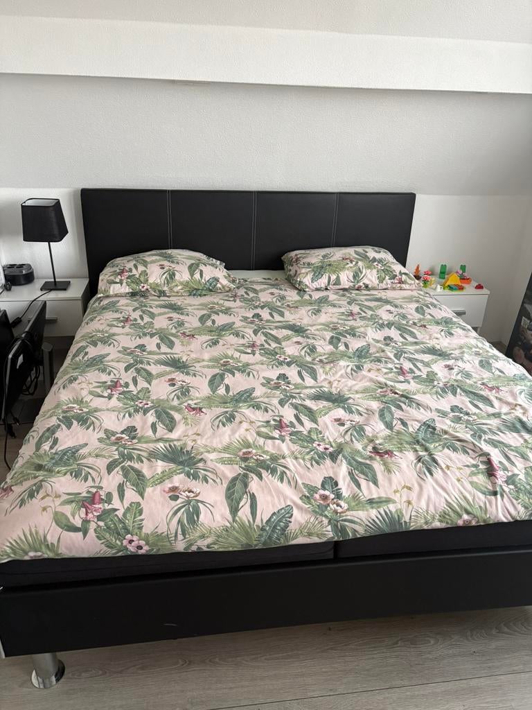 BOXSPRING 160, Ophalen, Gebruikt, Tweepersoons, 160 cm