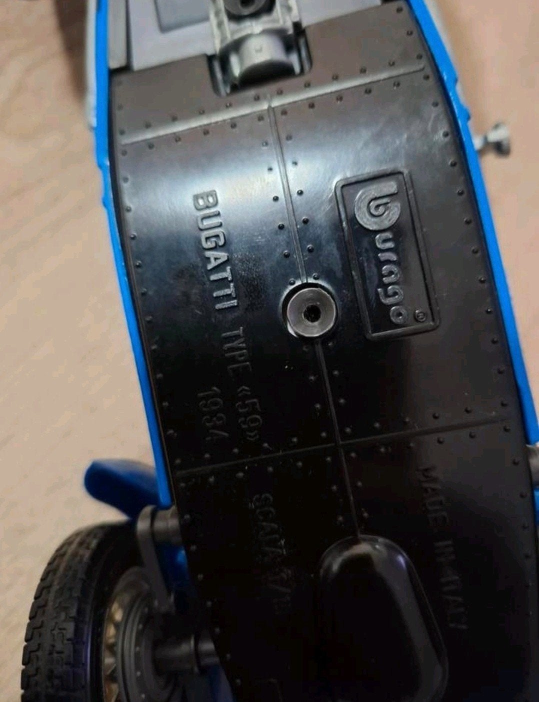 Bburago Bugatti Type 59 1934 1:18 Made in Italy Klassieke Ra, Ophalen of Verzenden, Gebruikt, Auto, Overige merken