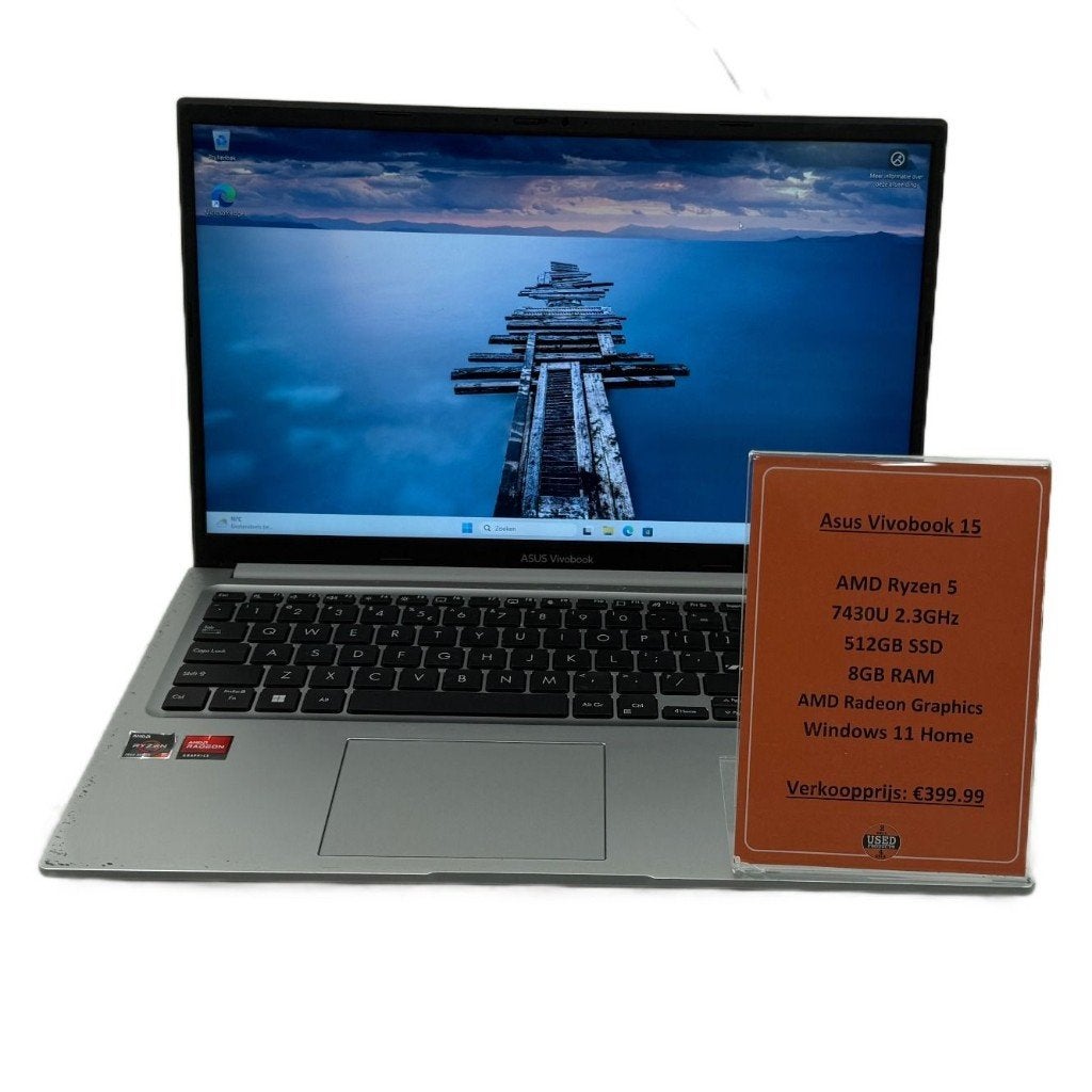 Asus Vivobook 15 Laptop | AMD Ryzen 5 7430 512GB SSD 8GB RAM, Computers en Software, 2 tot 3 Ghz, Zo goed als nieuw, SSD, Used products dordrecht