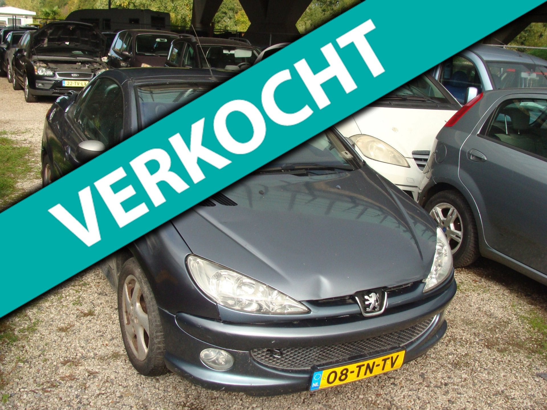 Peugeot 206 CC 1.6-16V autom airco elek pak nap apk, Gebruikt, 4 cilinders, Cabriolet, 4 stoelen