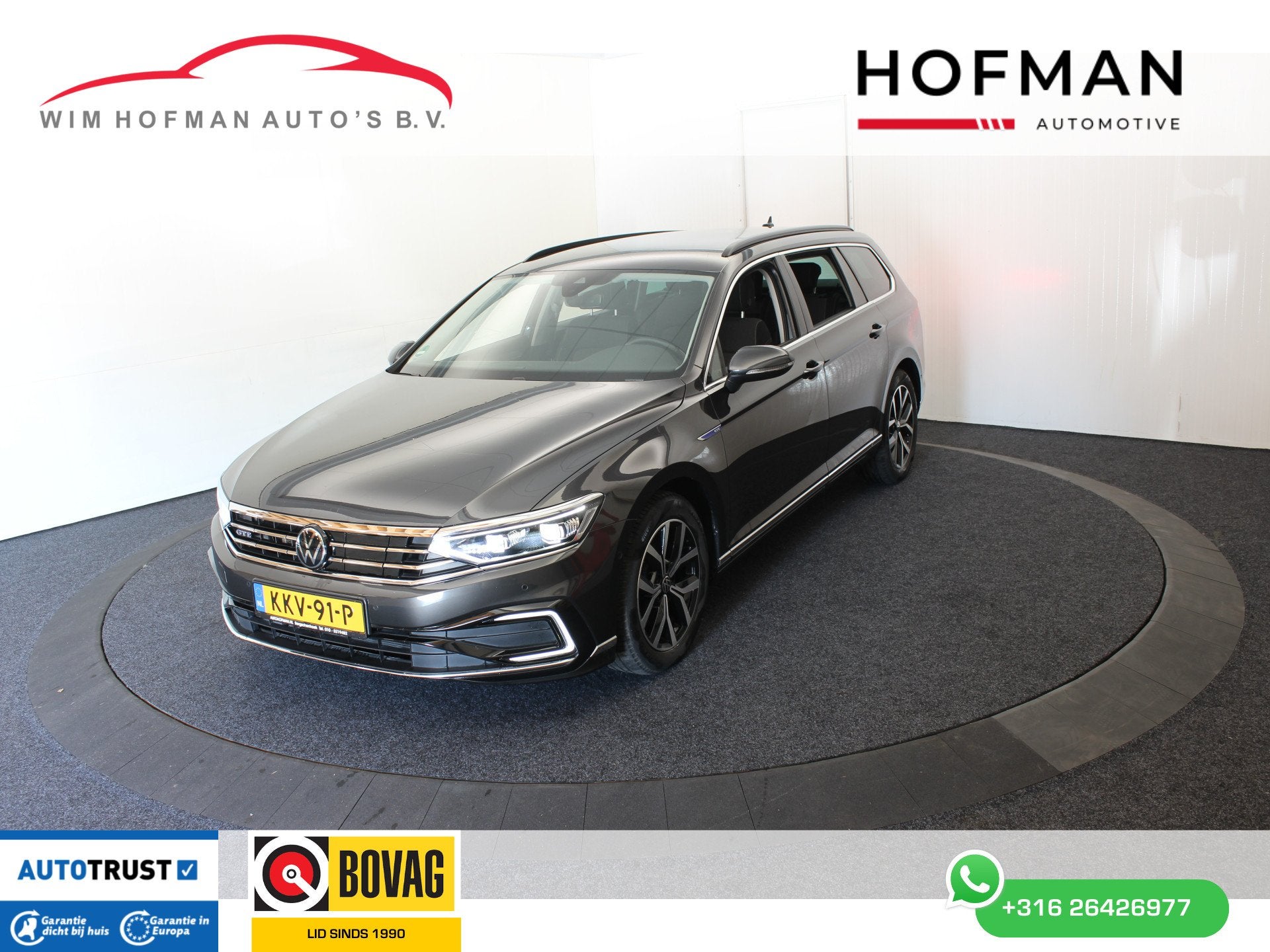 Volkswagen Passat 1.4 TSI PHEV GTE SOH 100% Virtual Disc pro, Gebruikt, Zwart, Met garantie (alle), Hybride Elektrisch/Benzine