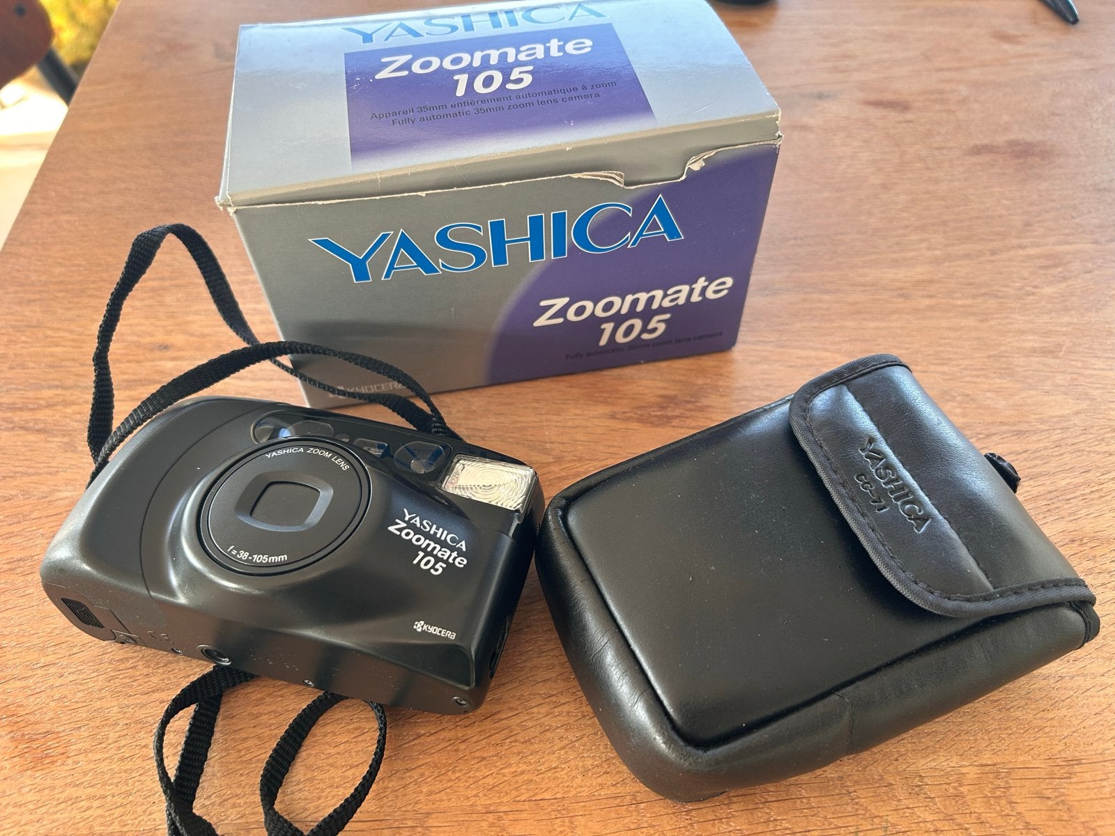 Yashica Zoommate 105 Analoge Camera - Inclusief Hoesje, Ophalen, Zo goed als nieuw, Compact, Overige Merken