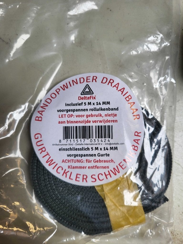 DELTAFIX Rolluikenband 5meter 14mm rolluikband, Verzenden, Nieuw, Overige materialen, Overige typen