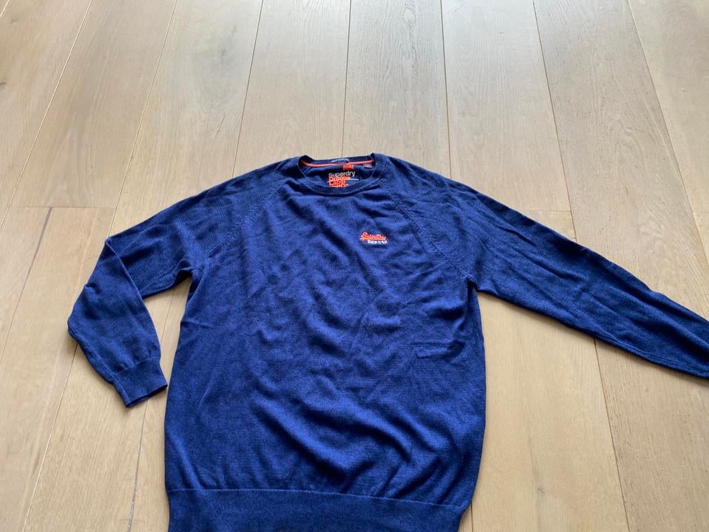 Superdry trui L nieuwstaat, Ophalen of Verzenden, Zo goed als nieuw, Maat 52/54 (L), Blauw
