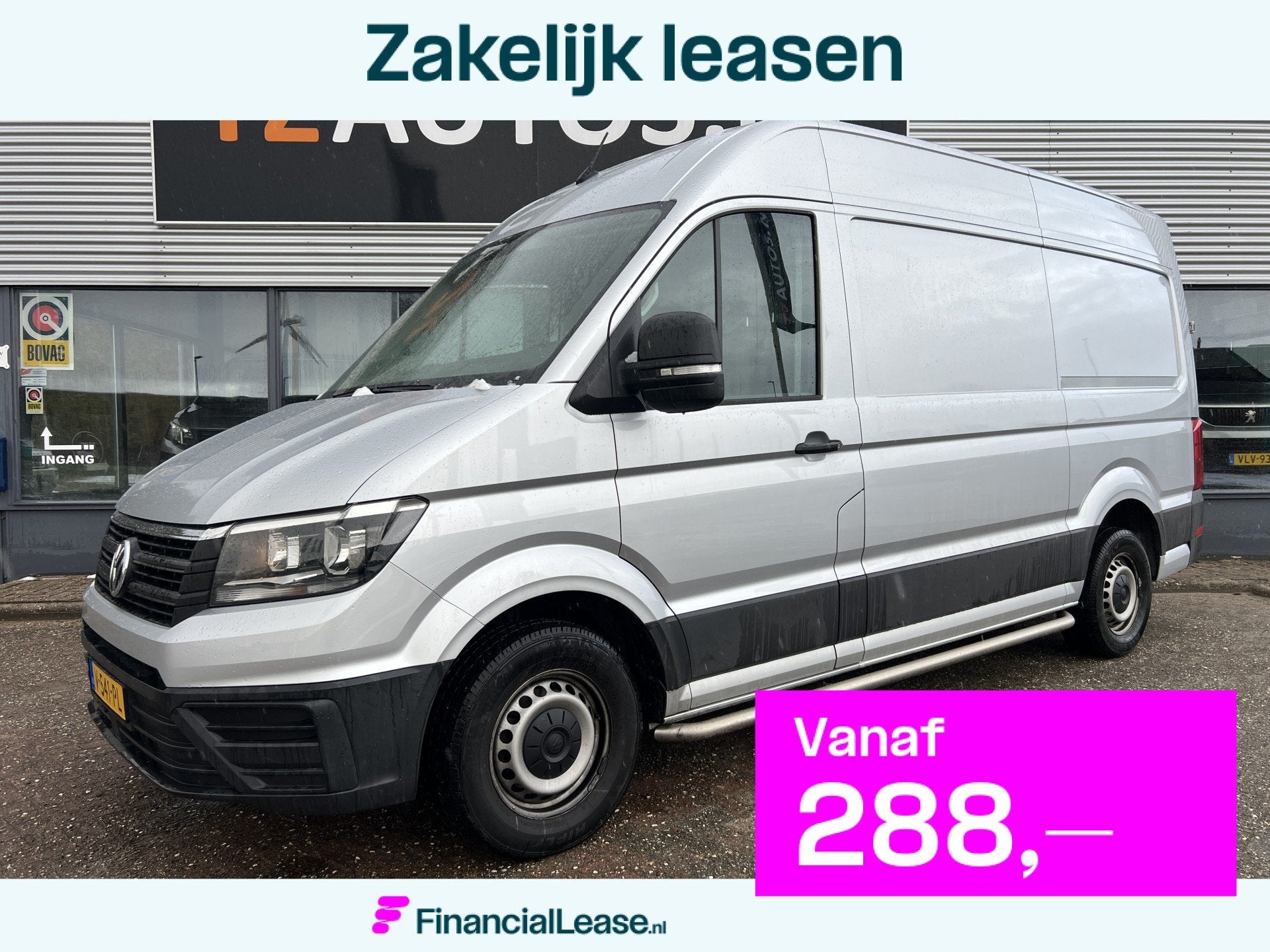 Volkswagen Crafter 35 2.0 177PK TDI L3H3 Sortimo/Nieuwstaat!, Voorwielaandrijving, Stof, Gebruikt, 4 cilinders