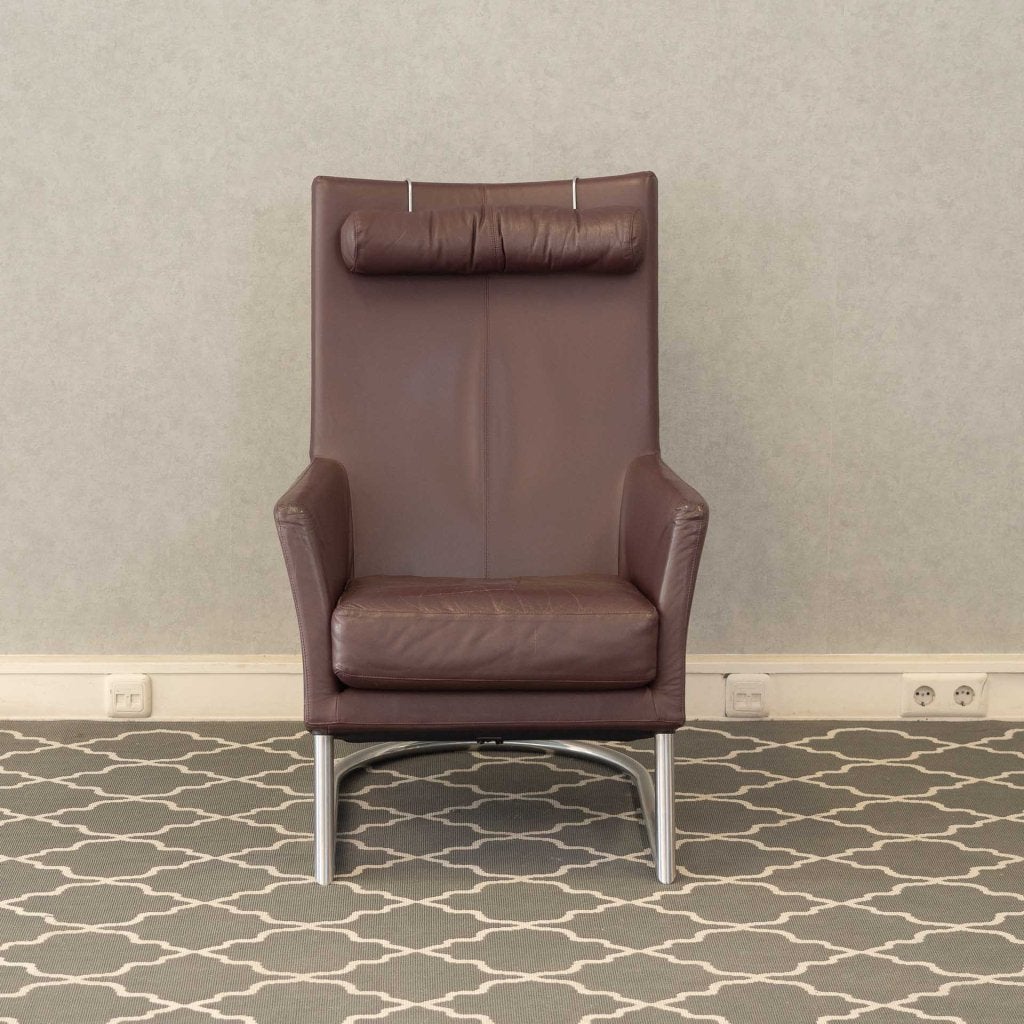 Zeer nette Montis Madonna fauteuil - Aubergine, Niet ingevuld, Zo goed als nieuw, Niet ingevuld, Niet ingevuld