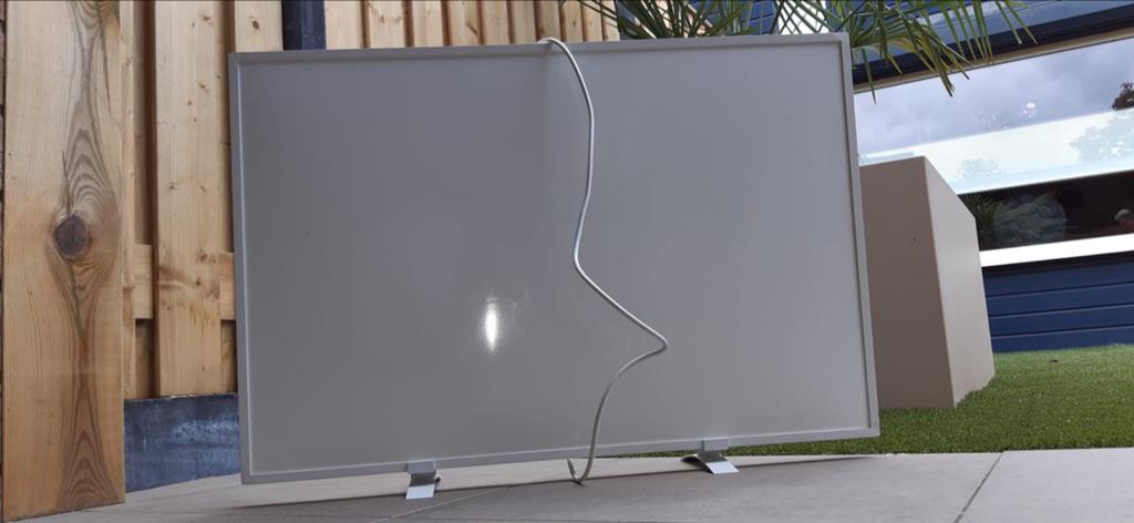 Livin' Flame Infrarood Warmtepaneel - 465W, Ophalen, 30 tot 80 cm, Kachel, Zo goed als nieuw