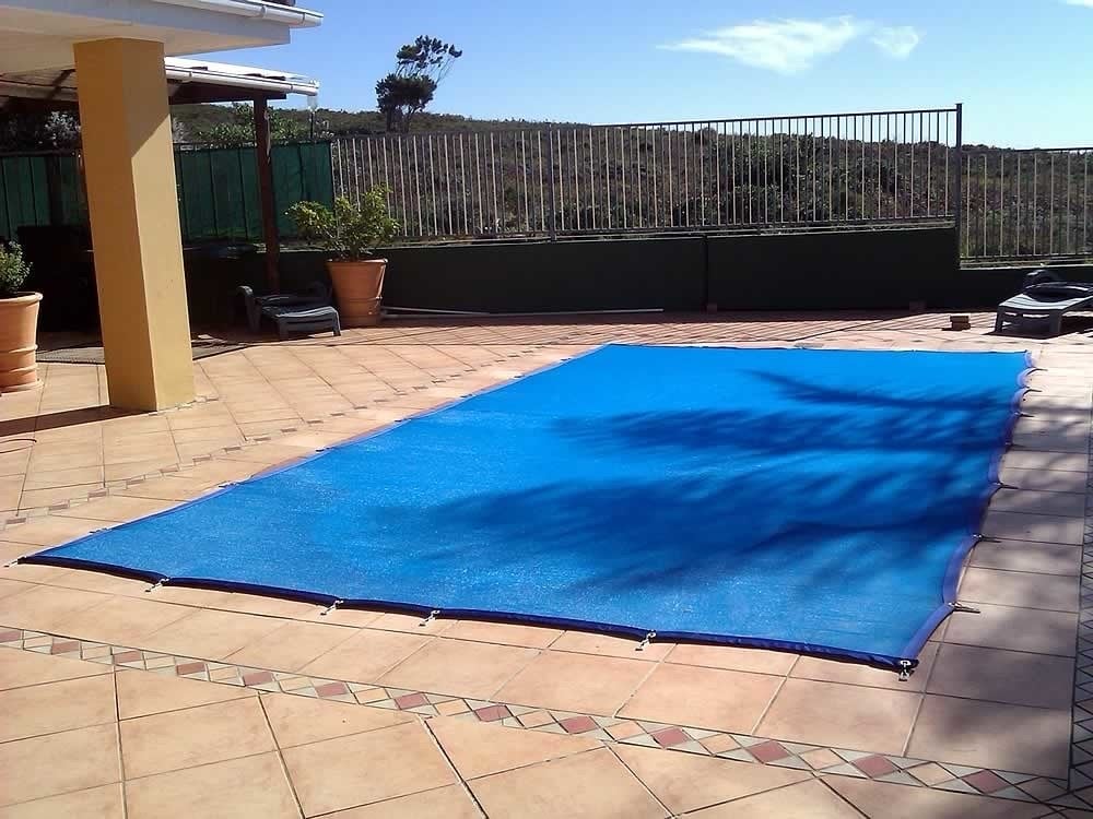 Blauwe zwembadafdekking - 300x660cm, Tuin en Terras, Ophalen, Overige typen, Zo goed als nieuw, 400 cm of meer