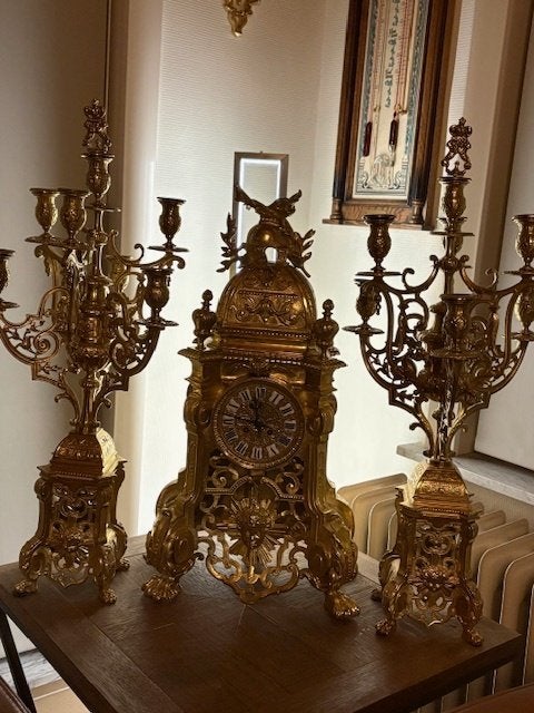 klok klokkenstek pendule, Antiek en Kunst, Ophalen of Verzenden