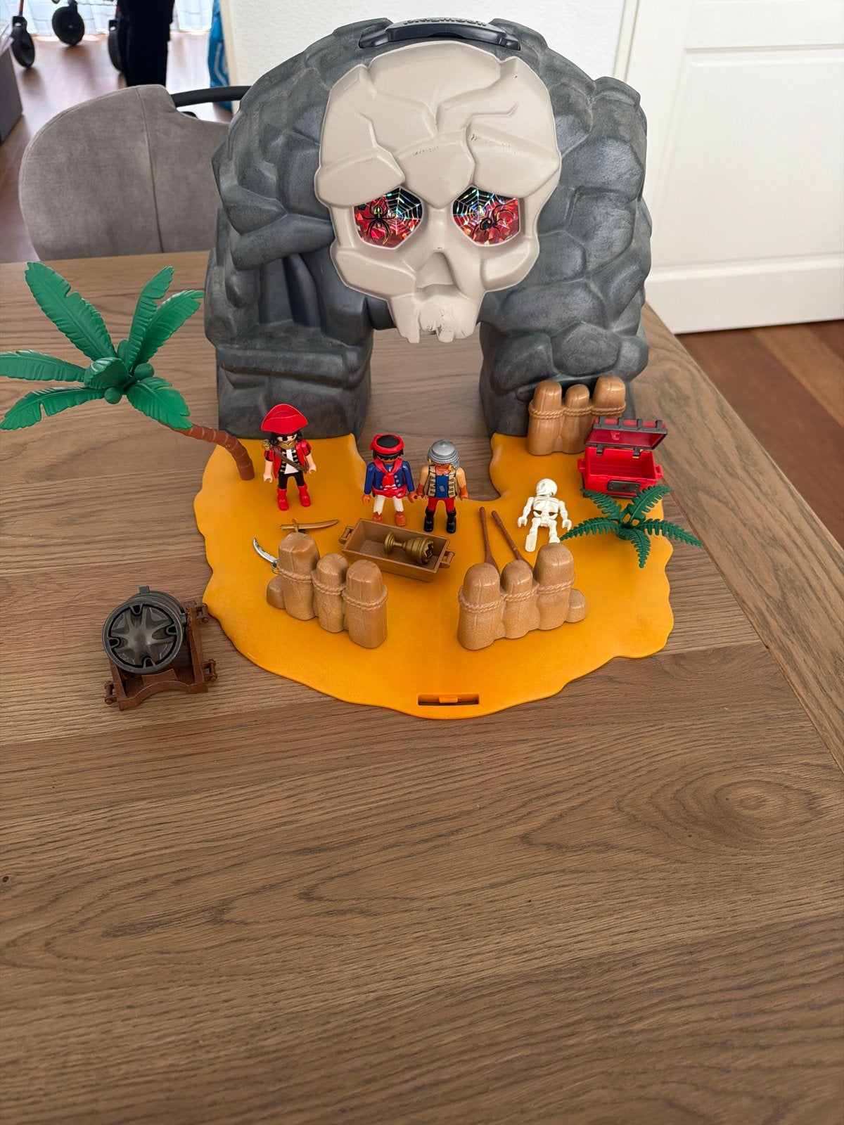 Playmobil Piraten Eiland / Schedelrots (4443) - Meeneemset, Gebruikt, Complete set, Ophalen of Verzenden, Kasteel/Fort