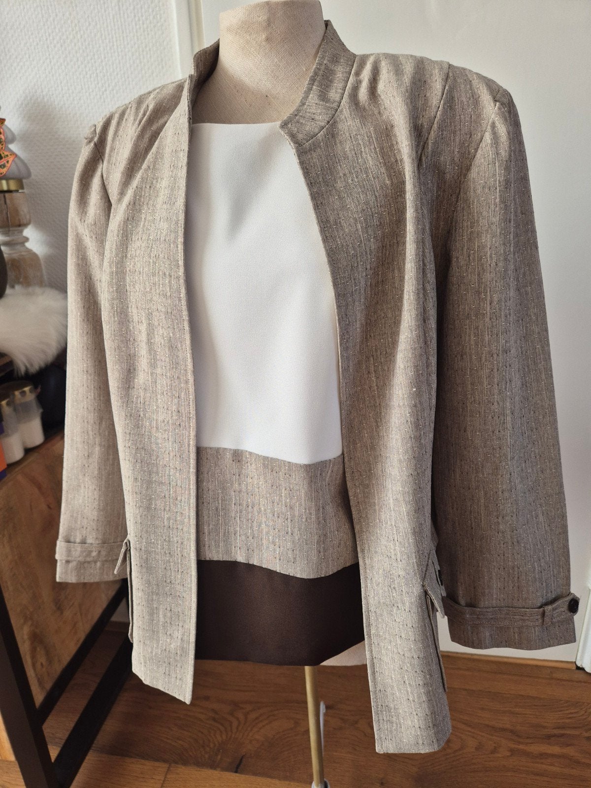 Perceptions dames 2-delige set 16/44/XL, Bruin, Maat 42/44 (L), Ophalen of Verzenden, Zo goed als nieuw