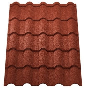 64 metaal dakpan platen aqua-pan GALLO 113 x 86cm roodbruin, Tuin en Terras, Ophalen of Verzenden, Nieuw, 20 meter of meer, Overige typen