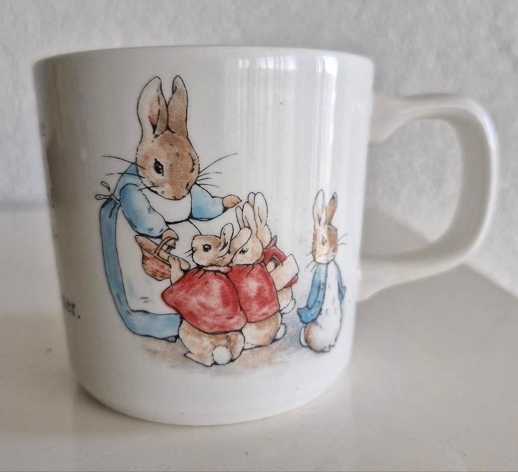Wedgwood Beker Peter Rabbit, Ophalen of Verzenden, Zo goed als nieuw, Wedgwood, Kop(pen) en/of Schotel(s)