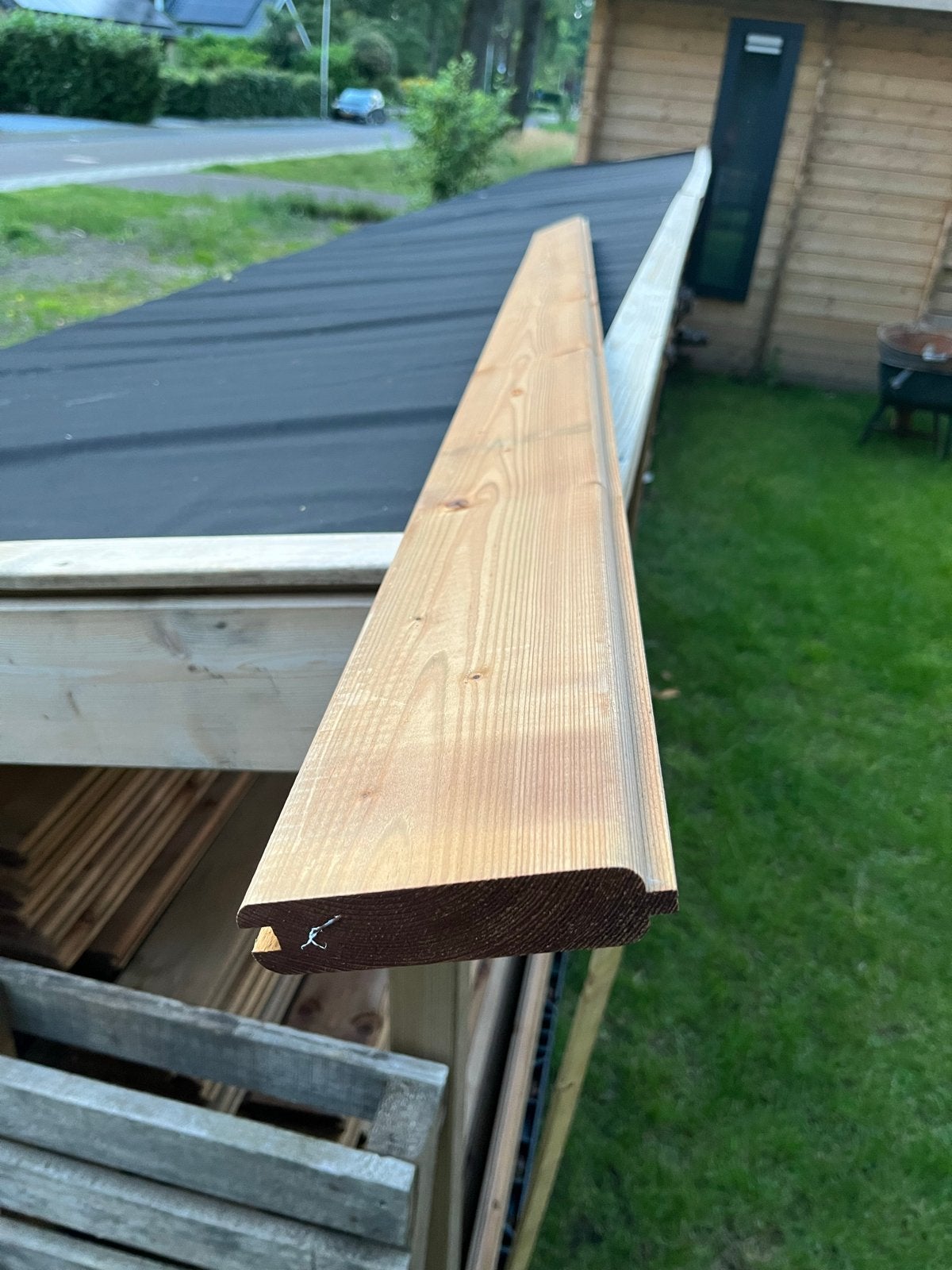 Blokhut wanddelen, schutting planken., 25 tot 50 mm, Nieuw, 200 tot 250 cm, Plank