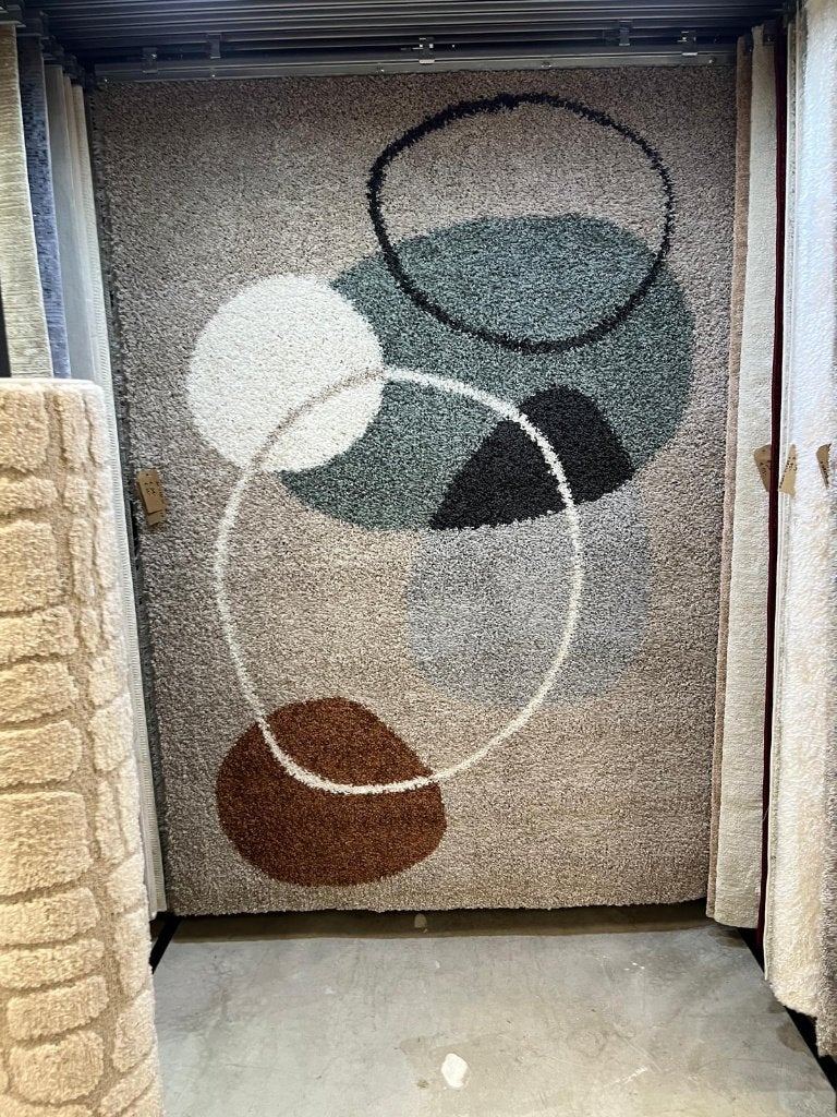 Vloerkleed hoogpolig design 160x230cm&200x290cm bruin