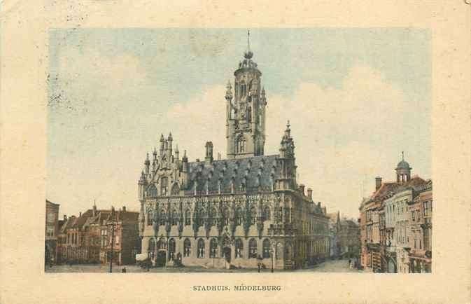301-082-031 Middelburg Stadhuis, Verzenden, Voor 1920, Zeeland