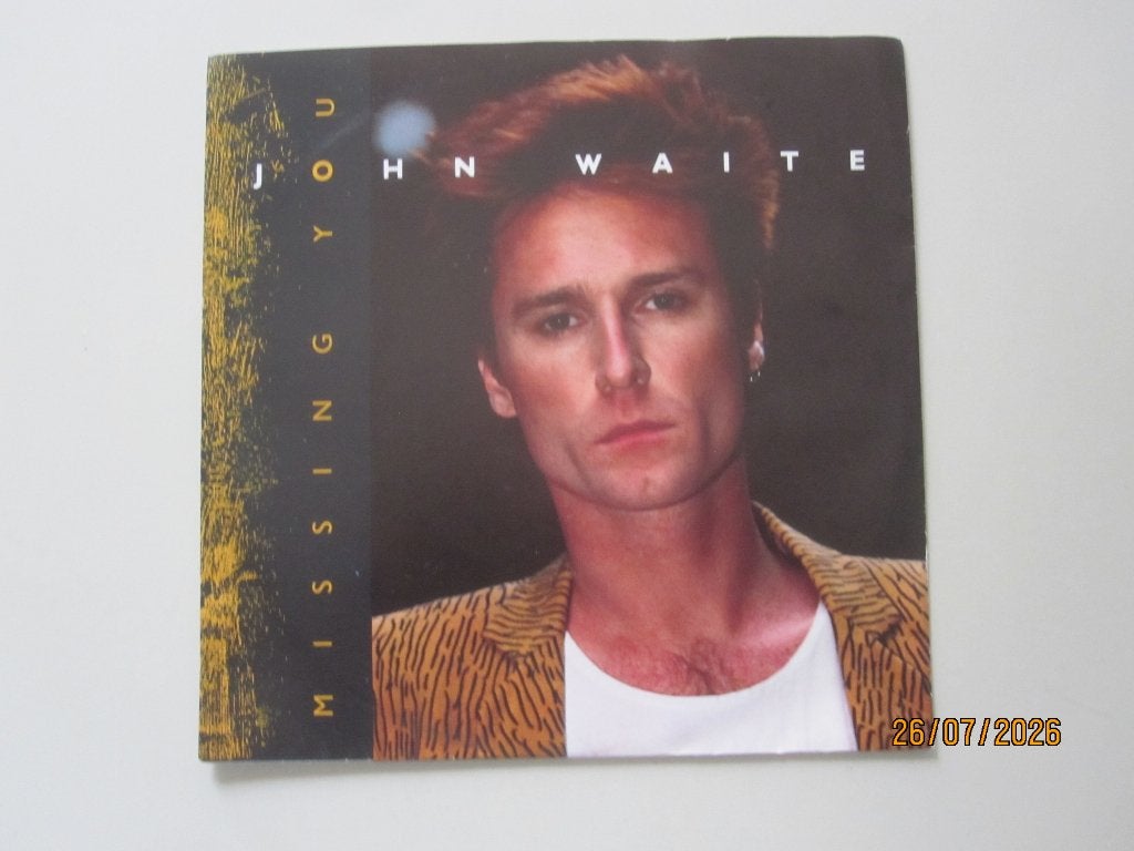 JOHN WAITE - missing you - vinyl 7", Cd's en Dvd's, Gebruikt, 7 inch, Ophalen of Verzenden, Rock en Metal