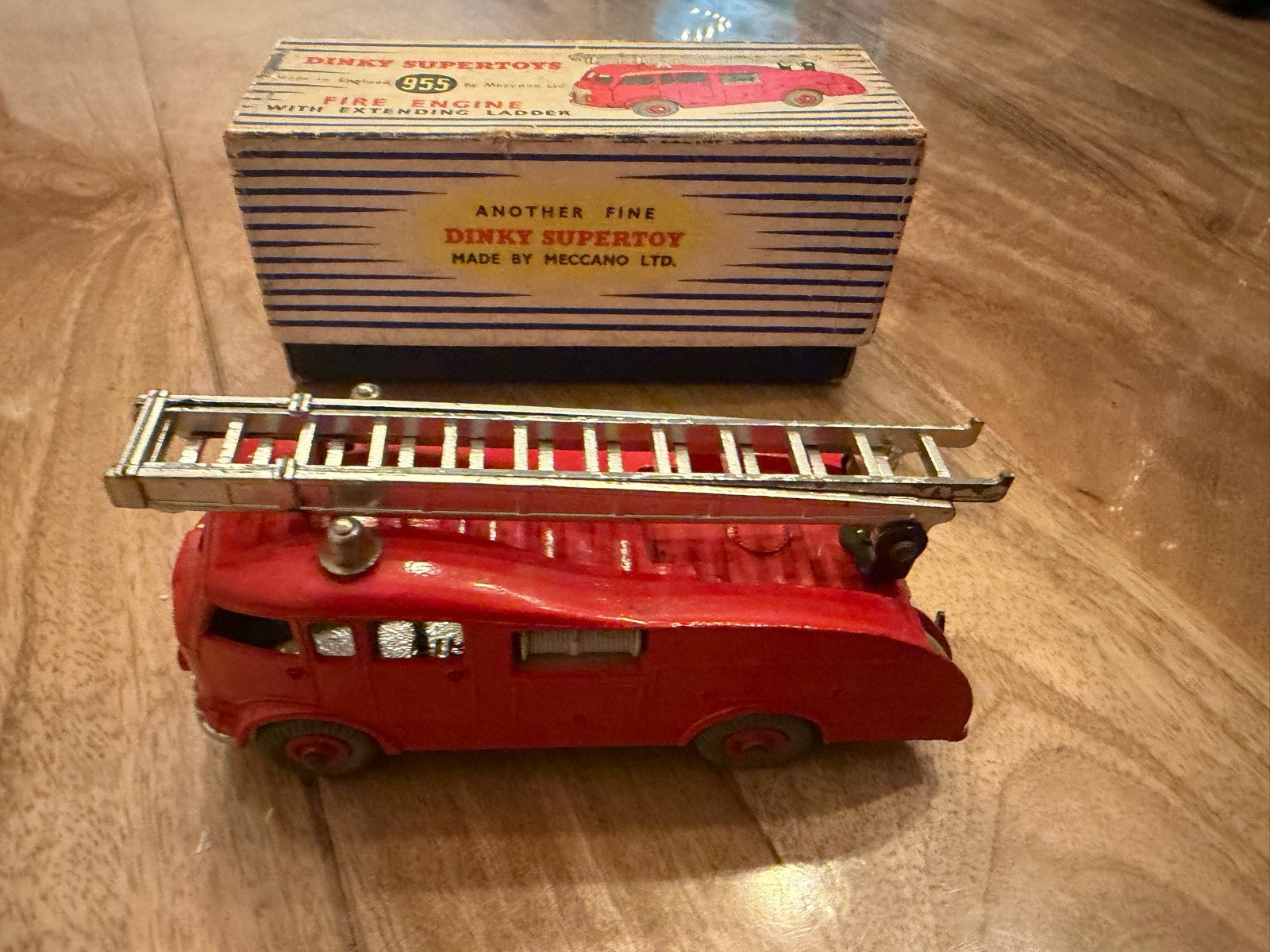 Dinky Supertoys 955 Brandweerwagen met Schuifladder, Ophalen of Verzenden, Gebruikt