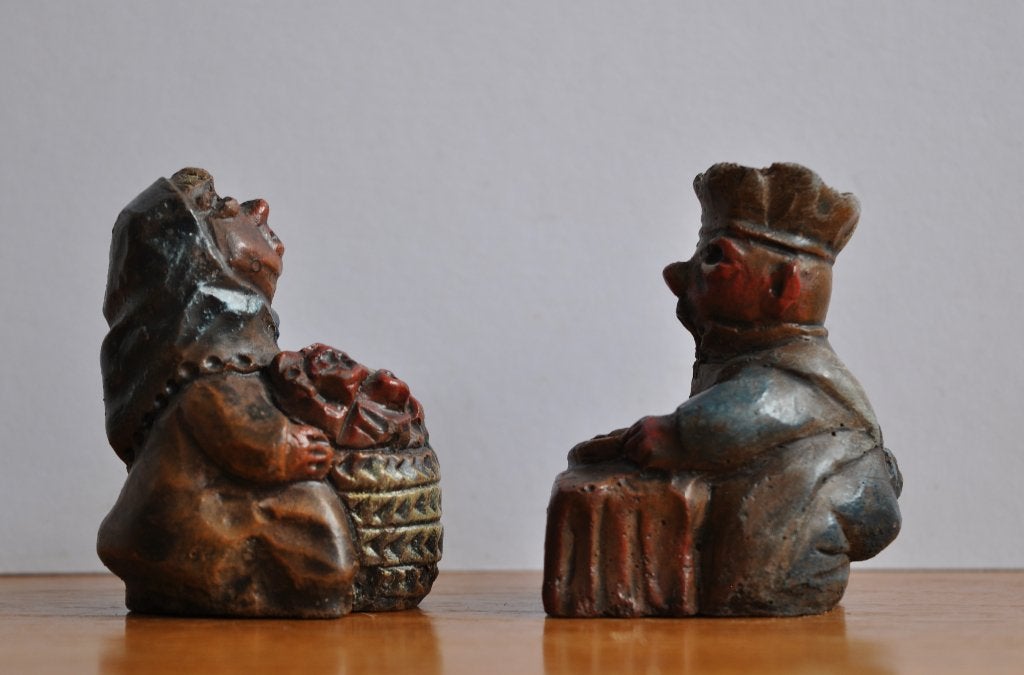 Oude Zuid-Amerikaanse Native Beeldje Figuurtjes 5,5 cm, Verzamelen, Beelden en Beeldjes, Ophalen of Verzenden