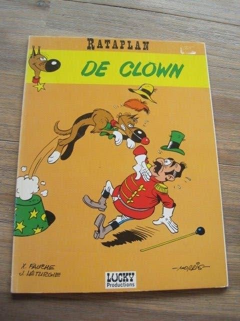 stripboek. Rataplan. De clown. 1993. Lucky Productions.., Eén stripboek, Ophalen of Verzenden, Zo goed als nieuw, Lucky Productions..