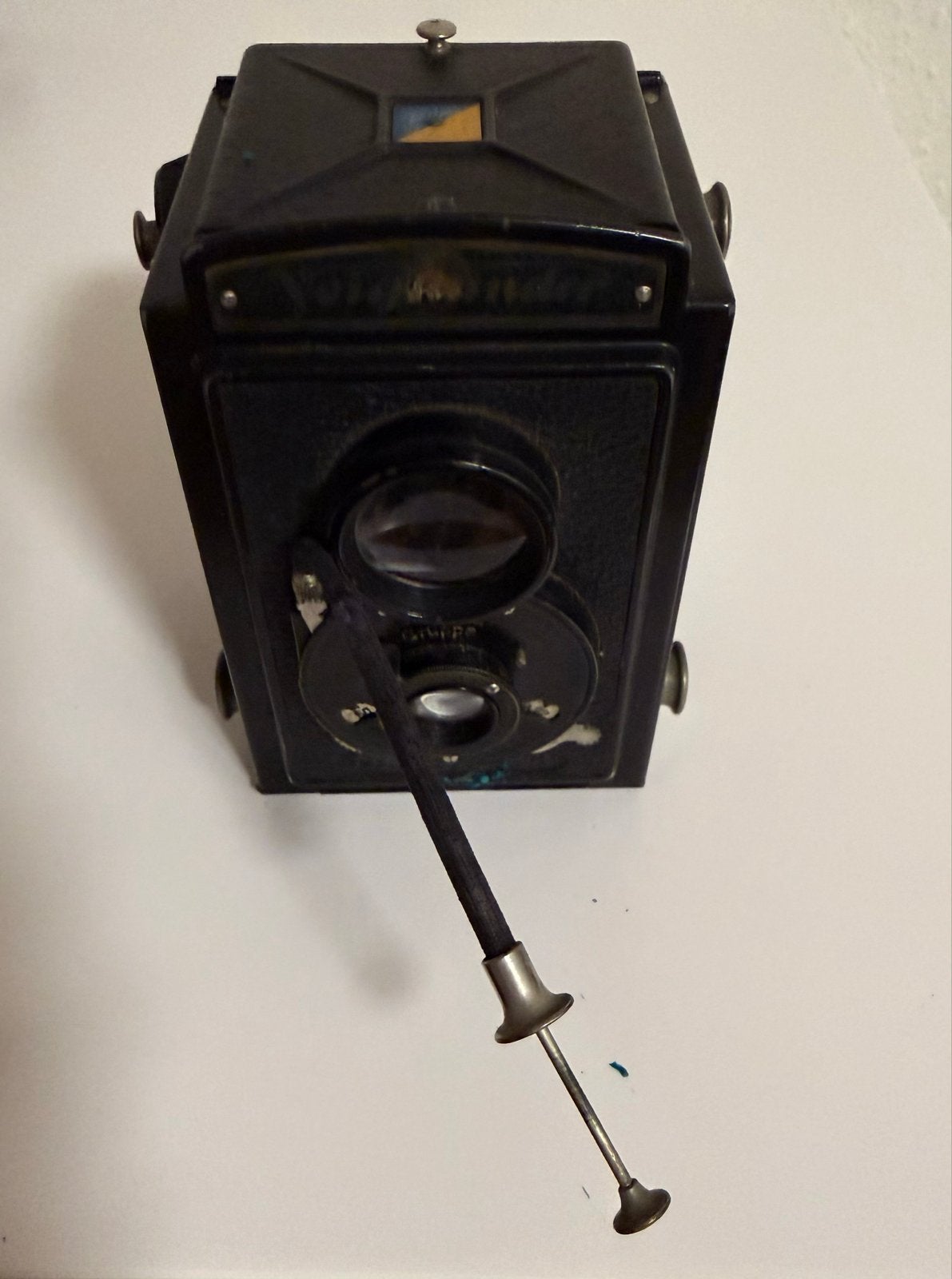 Voigtländer Brillant V6 Vintage Camera met Leren Tas, Audio, Tv en Foto, Fotocamera's Analoog, Gebruikt, Spiegelreflex, Overige Merken