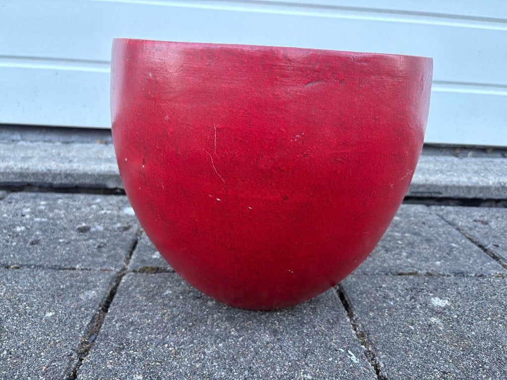 Rode plantenpot, Tuin en Terras, Ophalen, Overige soorten, Volle zon