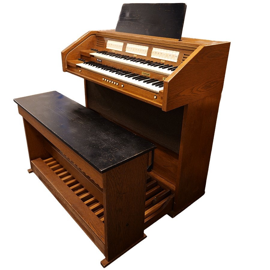 Content D2227 Occasion Orgel Donker Eiken, 2 klavieren, Gebruikt, Ophalen of Verzenden, Orgel