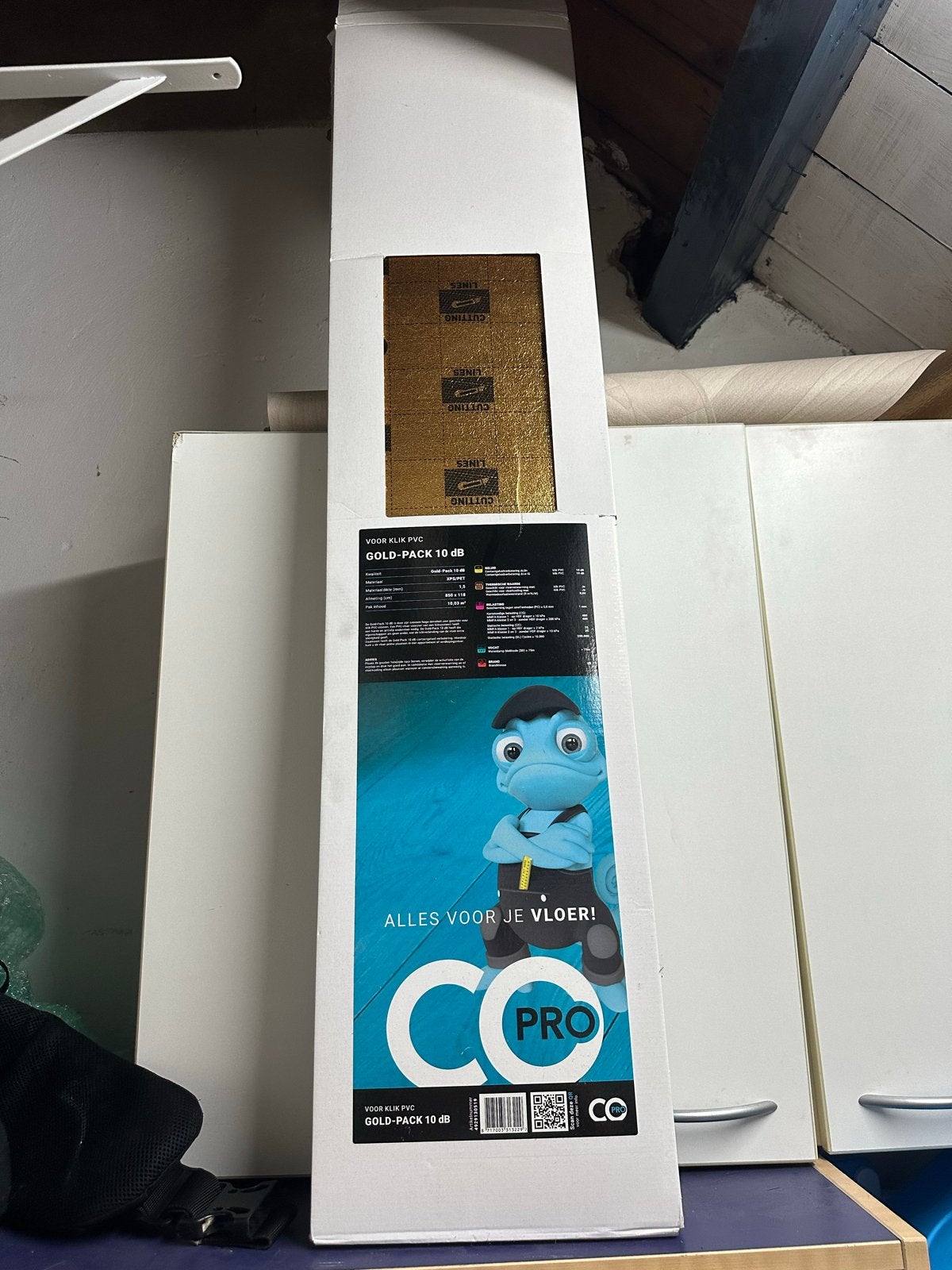 CO PRO Gold-Pack 10 dB ondervloer voor klik PVC, compleet, Kunststof, Overige typen, Nieuw, Ophalen of Verzenden