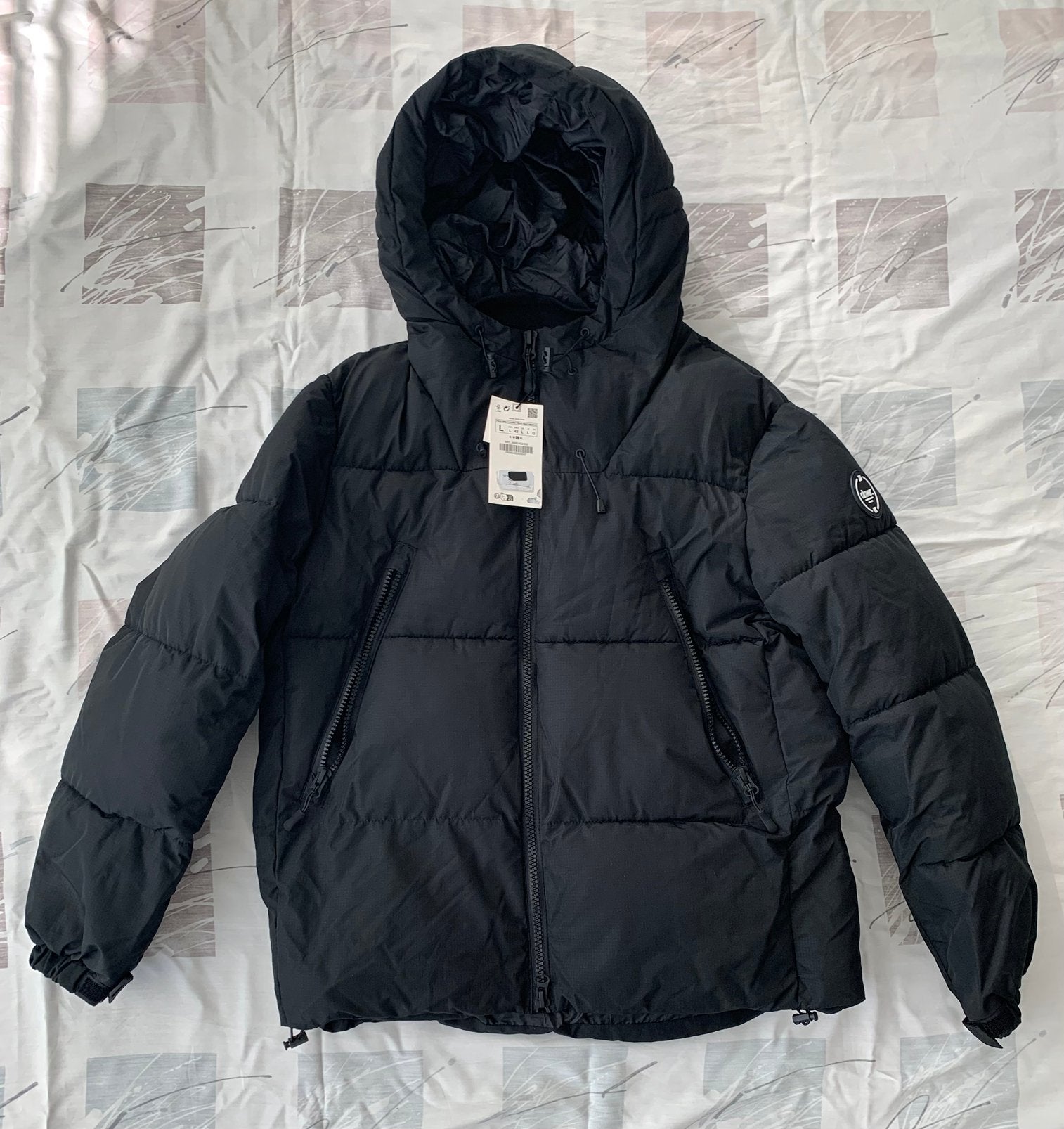 Nieuwe Zara winterjas zwart – maat L – nooit gedragen, Ophalen, Nieuw, Maat 52/54 (L), Zwart