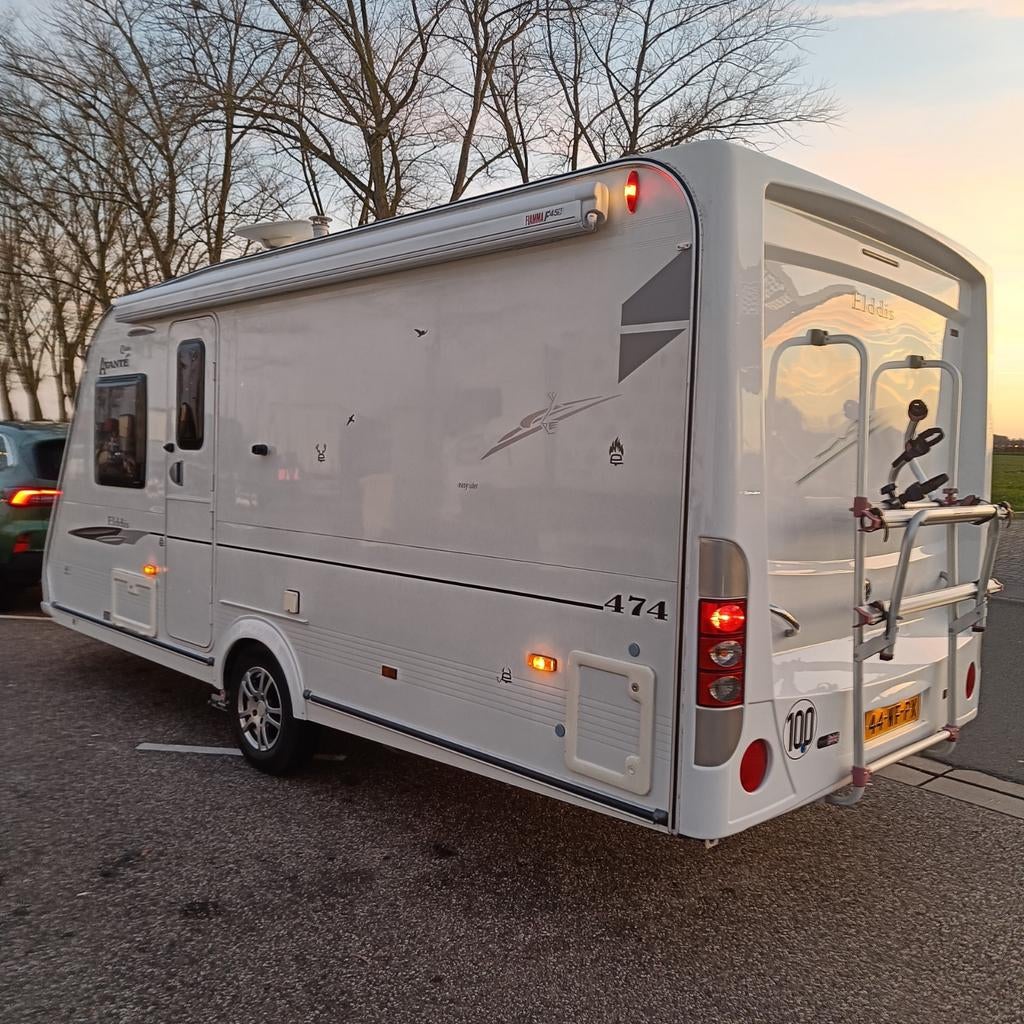ELDDIS 474 /4 PERSONEN bj.2011,MOVER,VASTE LUIFEL,OVEN. etc, Caravans en Kamperen, Standaardzit, Omvormbare zithoek, Elddis, Bedrijf