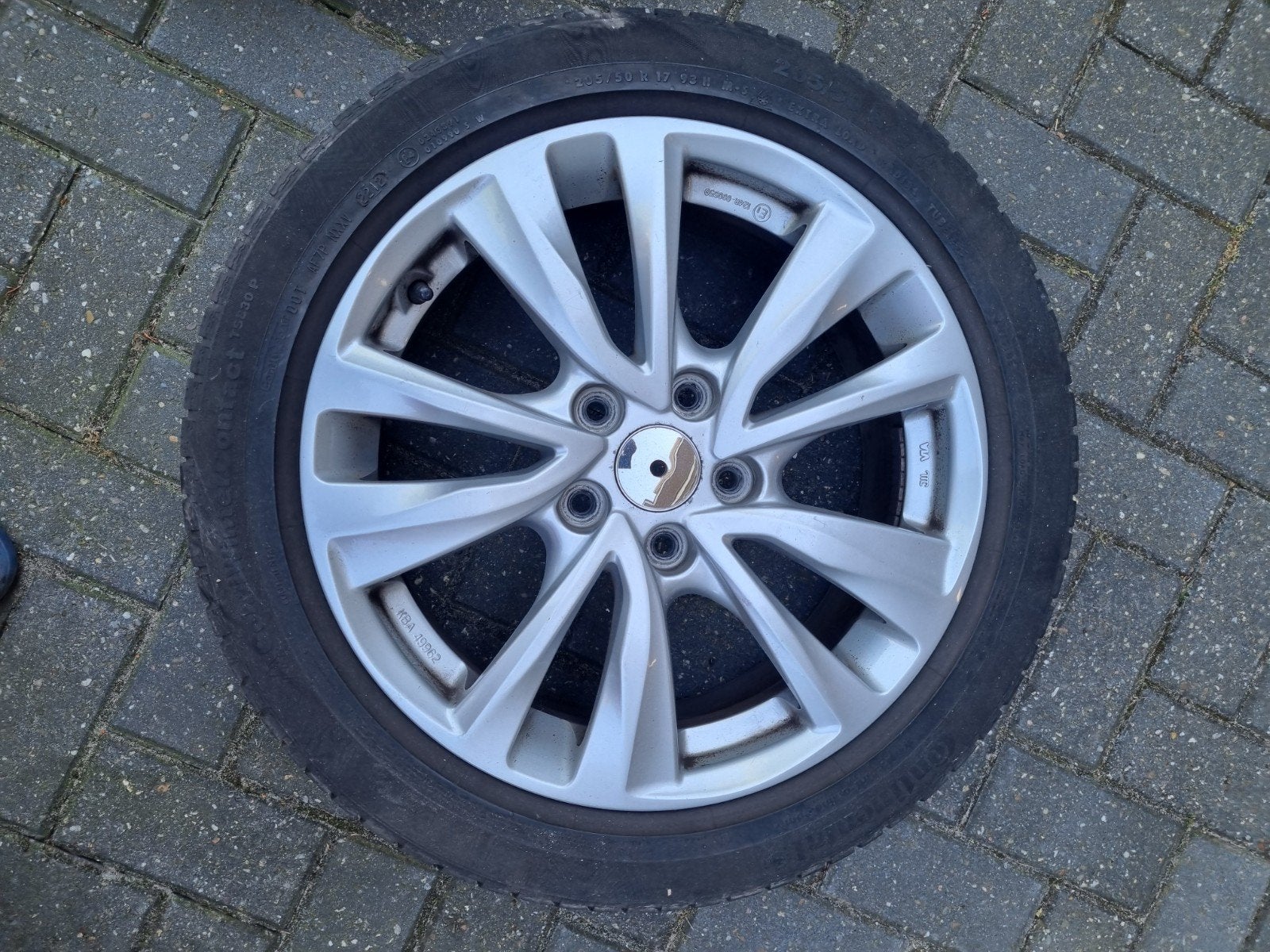 4 aluminium velgen 17 inch mazda 3, Ophalen, Gebruikt, Velg(en), 17 inch
