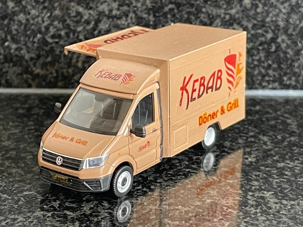 Decals transfer doner kebab grill foodtruck 1:87 H0, Verzenden, Nieuw