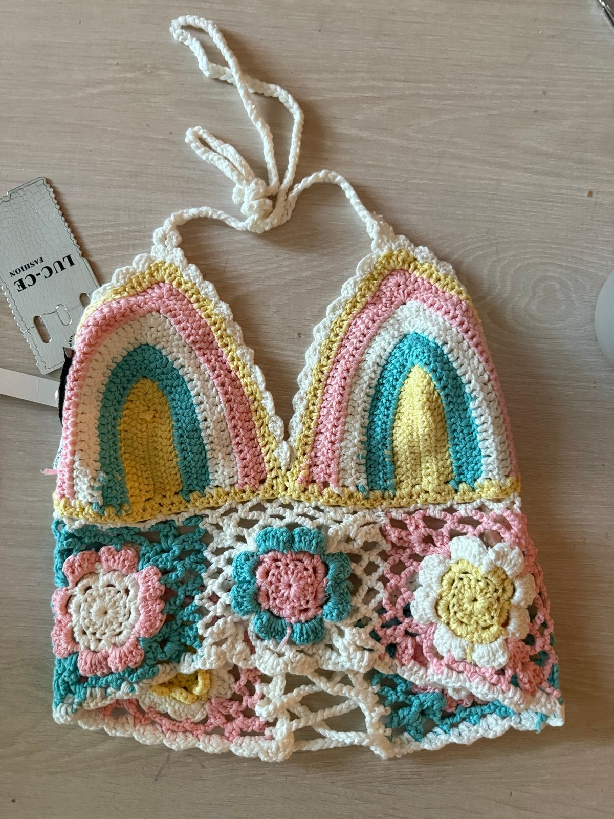 Nieuwe gehaakte topjes in diverse maten en kleuren, Meerkleurig, Nieuw, Ophalen of Verzenden, Maat 36 (S)