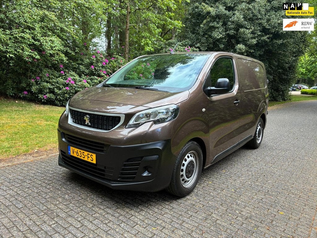 Peugeot Expert 226C 1.6 BlueHDI 95 Pro Airco / 69045km Deale, Auto's, Bestelauto's, Voorwielaandrijving, Gebruikt, Bruin, Leder en Stof