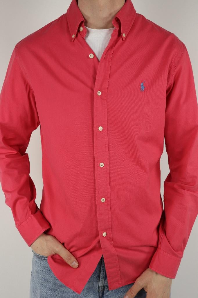 Ralph Lauren overhemd - M, Ralph Lauren, Zo goed als nieuw, Roze, Halswijdte 39/40 (M)